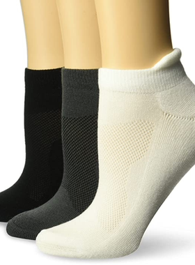 Asics/亚瑟士男袜子白色短袜透气3双装经典正品2560403