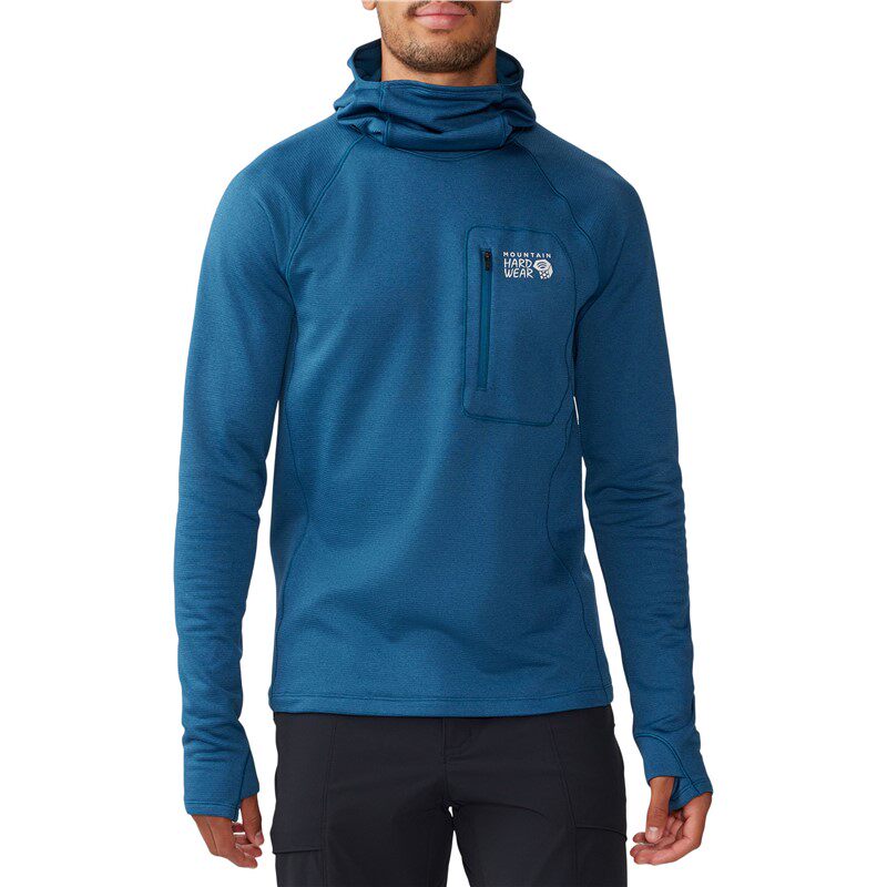 Mountain hardwear/山浩男连帽衫套头衫上衣卫衣长袖T恤吸汗正品
