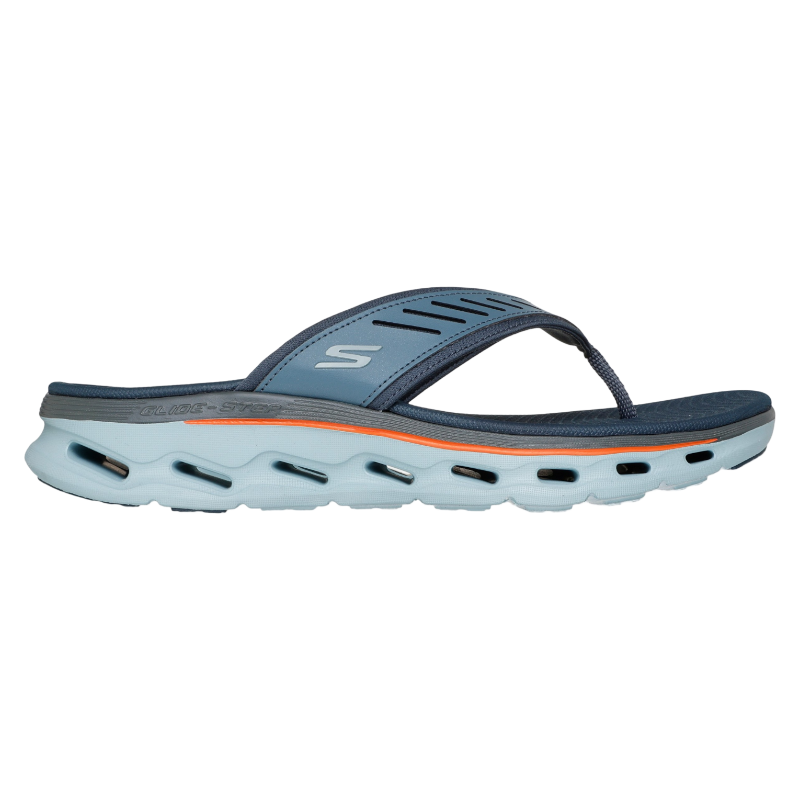 Skechers/斯凯奇男鞋人字拖夹趾拖鞋运动沙滩鞋缓震防滑轻便夏季