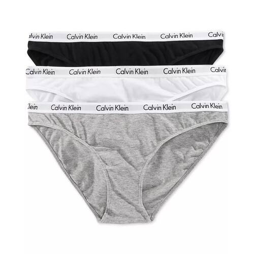 Calvin Klein三角内裤女款3条装透气棉抗菌裆时尚运动2026春夏季