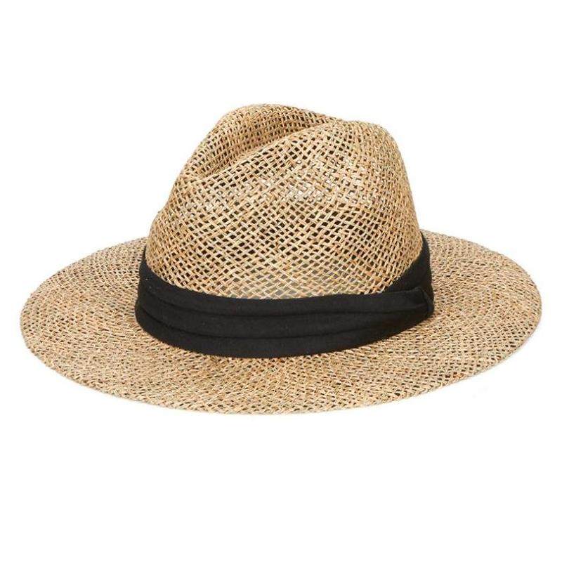 san diego hat男帽子沙滩帽灯心草宽边软呢帽旅游新款正品sgm502