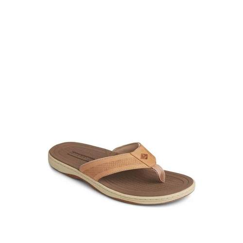 sperry皮质轻便人字拖鞋