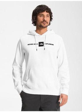 北面The North Face男卫衣春秋白色套头连帽休闲百搭正品NF0A3Y9J