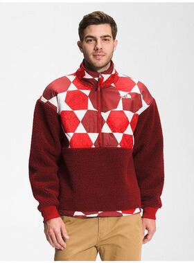 THE NORTH FACE/北面男1/2拉链套头衫撞色休闲潮流正品NF0A5IXI