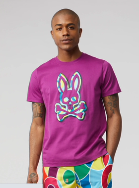 Psycho Bunny男T恤短袖印花轻薄街头潮酷透气春夏正品20148876