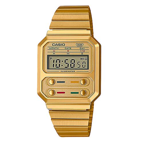 Casio/卡西欧手表腕表A100WEG-9AVT电子版商务休闲时尚送礼正品