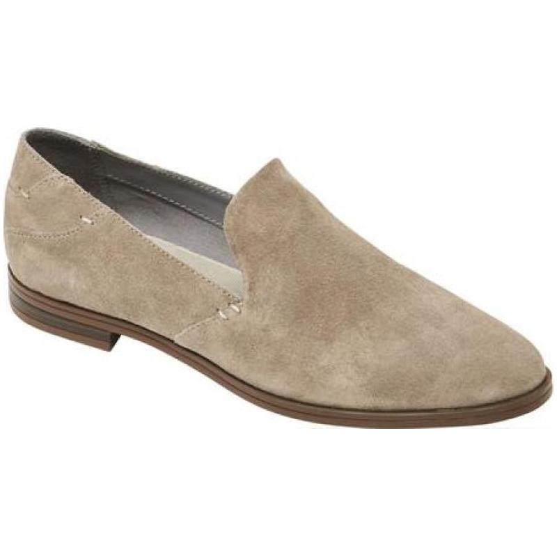 Rockport/乐步女乐福鞋反绒套脚中口平跟英伦减震懒人正品892888