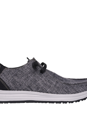 Skechers/斯凯奇男休闲鞋运动支撑缓震低帮系带帆布春正品210726