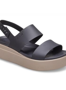 crocs卡洛驰女凉鞋高跟鞋夏季露趾简约高跟舒适时尚正品206453