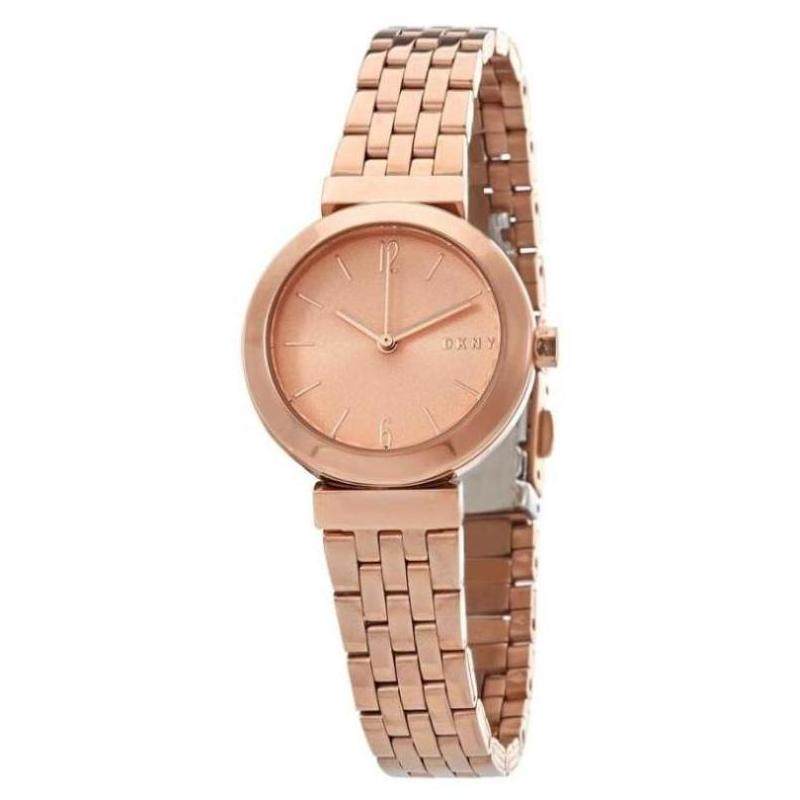 dkny/唐可娜儿女士手表石英玫瑰表盘腕表礼物通勤正品ny2964