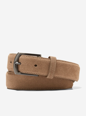 Cole Haan/可汗男腰带绒面优雅百搭质感复古32MM简约时尚F12401