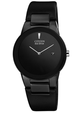 西铁城Citizen手表百搭太阳能Axiom黑色AU1065-07E男款正品856037