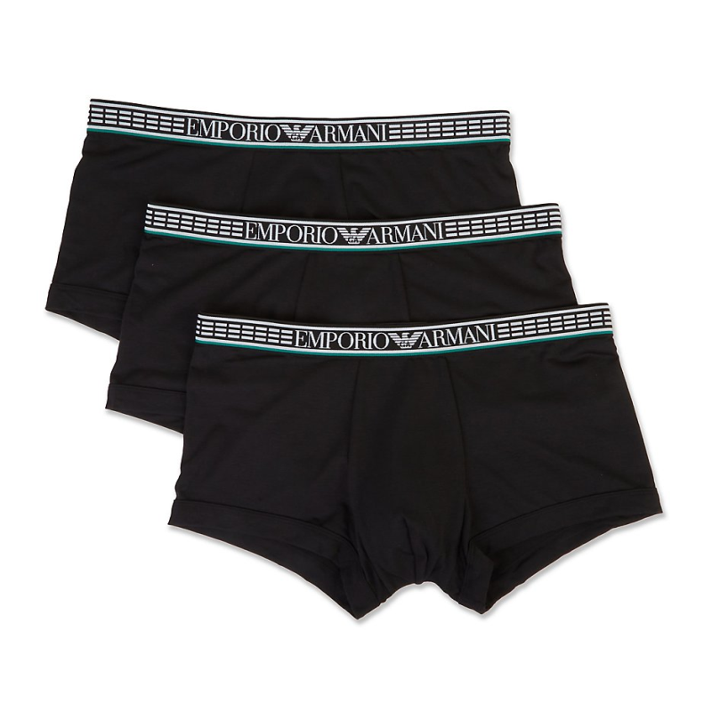 EMPORIO ARMANI/阿玛尼男平角内裤四角短裤头舒适3条正品1183094