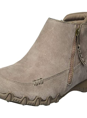 Skechers/斯凯奇女鞋休闲鞋一脚蹬翻毛皮套筒舒适防滑正品49403