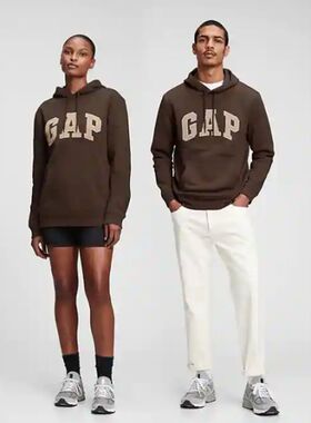 Gap男女款卫衣套头连帽衫保暖运动休闲纯色跑步健身正品5468442