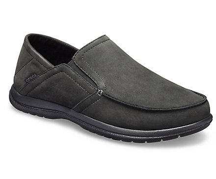 crocs男鞋休闲皮鞋低帮鞋套脚舒适简约便鞋透气公园正品m8831