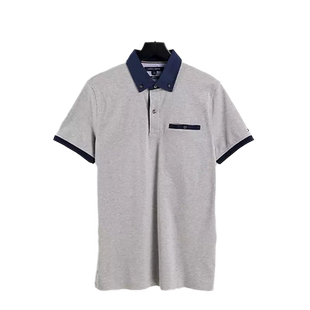 TOMMY HILFIGER汤米男polo衫短袖T恤翻领商务休闲纯棉透气网球JX