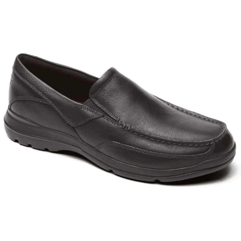 Rockport/乐步男款休闲鞋一脚蹬懒人鞋皮革舒适正品2046691商场