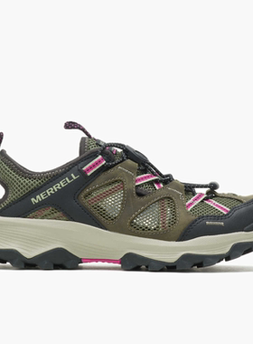 Merrell/迈乐女鞋凉鞋全粒面皮革鞋面透气网眼舒适休闲夏季52650W