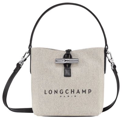 珑骧longchamp女士手提包斜挎包水桶包小号帆布ESSENTIAL美国直邮