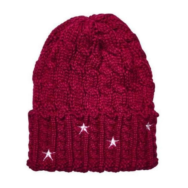 san diego hat帽子针织无檐帽星绣欧美旅游度假新款正品KNH3588