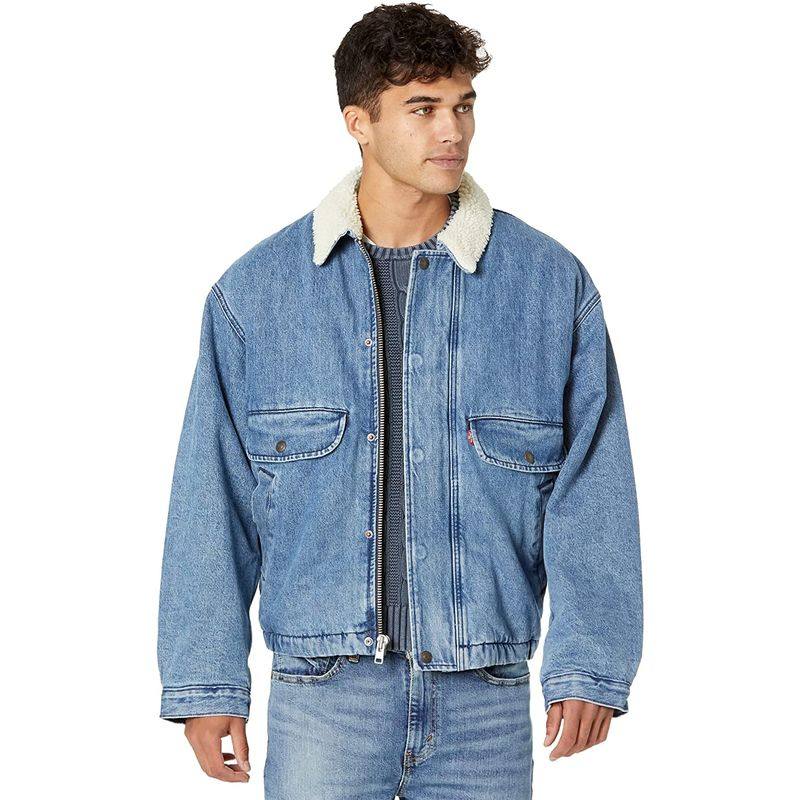 【李现同款】Levi's李维斯牛仔外套新款男仿羊羔绒正品A0729-0000怎么样,好用不?