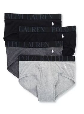拉夫劳伦ralph lauren男内裤三角裤4条装低腰蓝色送男友礼物礼品