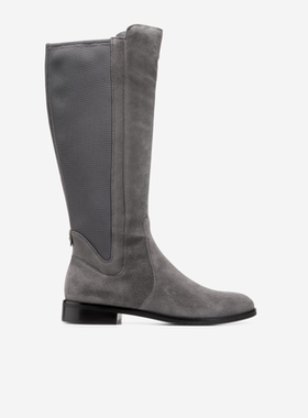 Cole Haan/可汗女高筒靴长靴绒面气质经典时尚百搭透气缓震W29079