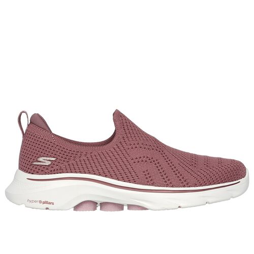 Skechers/斯凯奇女时尚休闲鞋网面GO WALK7一脚蹬运动缓震春正品