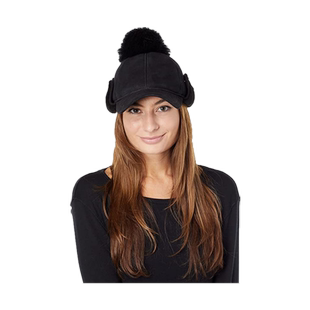 UGG冬季帽女加厚舒适保暖绒面百搭女帽子户外美国直邮正品20031