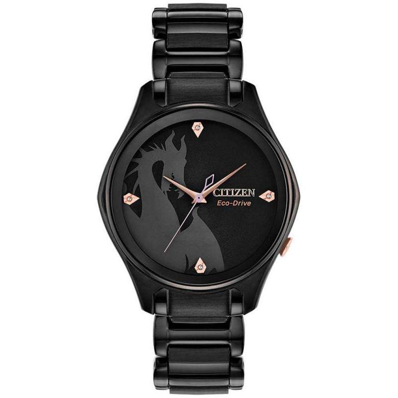 西铁城女手表Citizen光动能aleficent石英钢带礼物腕表11153819