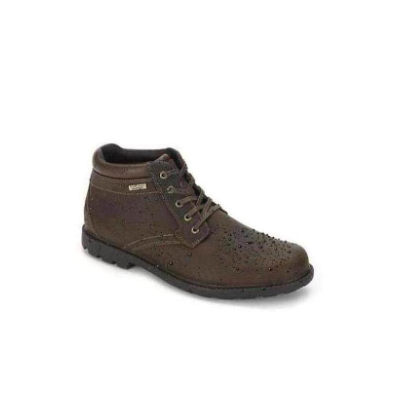 Rockport/乐步男靴子时尚中筒系带防水皮质抓地力缓冲正品500679