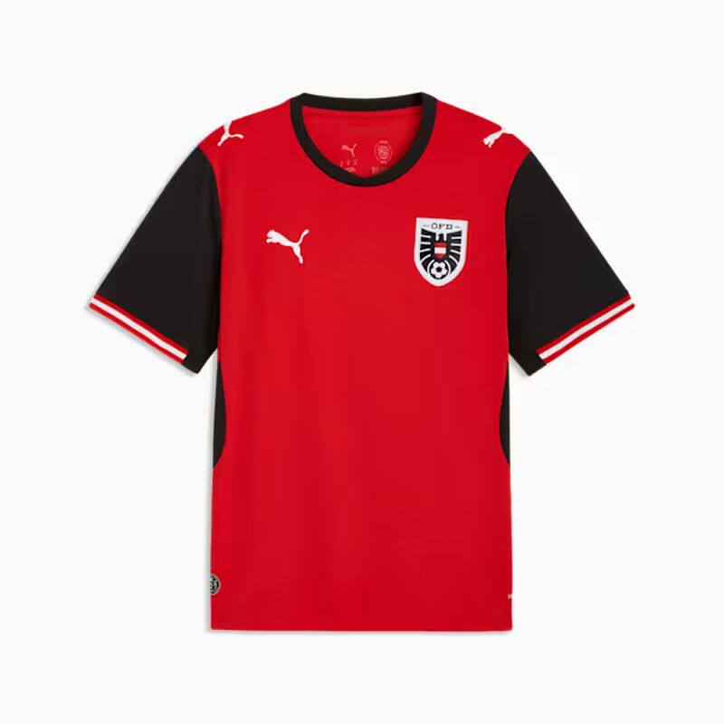 PUMA/彪马男士T恤短袖奥地利主场足球衣复刻版球衣吸湿排汗训练服
