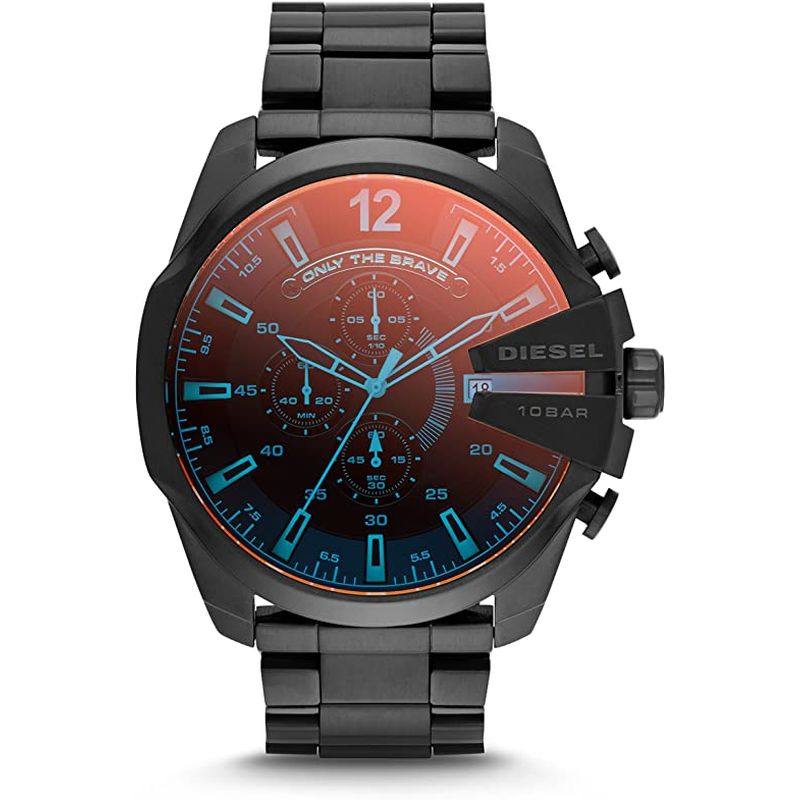 diesel迪赛 dz4318男士手表腕表大表盘黑色防水钢带正品美国直邮