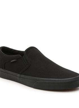 vans范斯帆布鞋男一脚蹬松紧口低帮舒适懒人学院ASHER正品293308