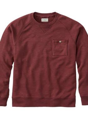 L.L.Bean/宾恩男士套头衫棉质长袖圆领纯色时尚春季正品TK516816