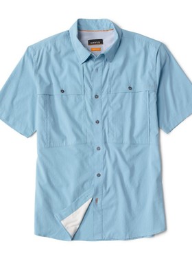 ORVIS男士衬衫方领短袖春夏半截袖运动休闲时尚亲肤户外舒适3B5Z