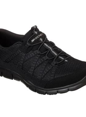 Skechers/斯凯奇女鞋防滑纯色拼接透气套脚舒适春秋正品22823
