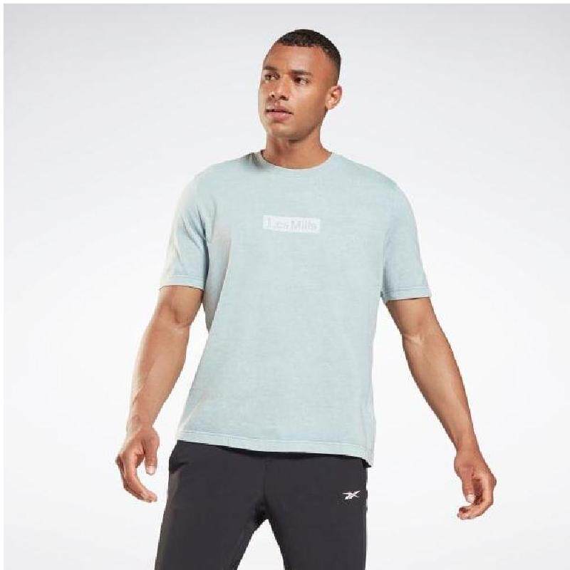 reebok/锐步男运动短袖t恤纯色清新简约百搭吸汗贴肤正品h08937