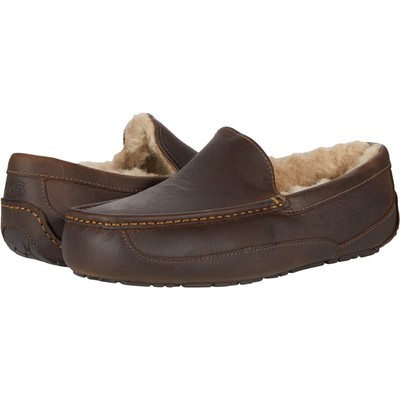 UGG男鞋乐福鞋豆豆鞋一脚蹬棉鞋加厚户外保暖防滑羊毛里机车冬季