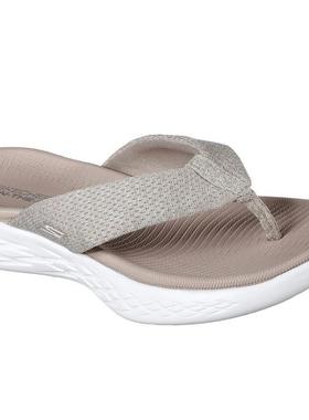 Skechers/斯凯奇拖鞋女鞋人字拖透气网布休闲款正品15304