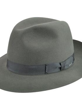 Bailey of Hollywood男士帽子礼帽防风绅士复古卷边美国制造50757