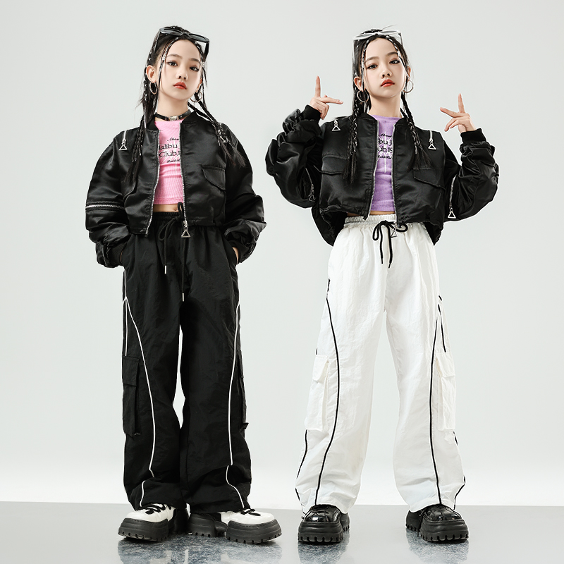 云泡泡女嘻哈爵士舞练功服演出服