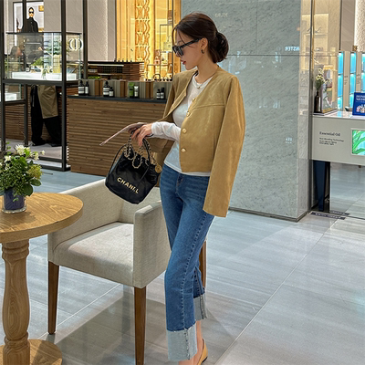 24年秋冬短款外套小夹克高级感