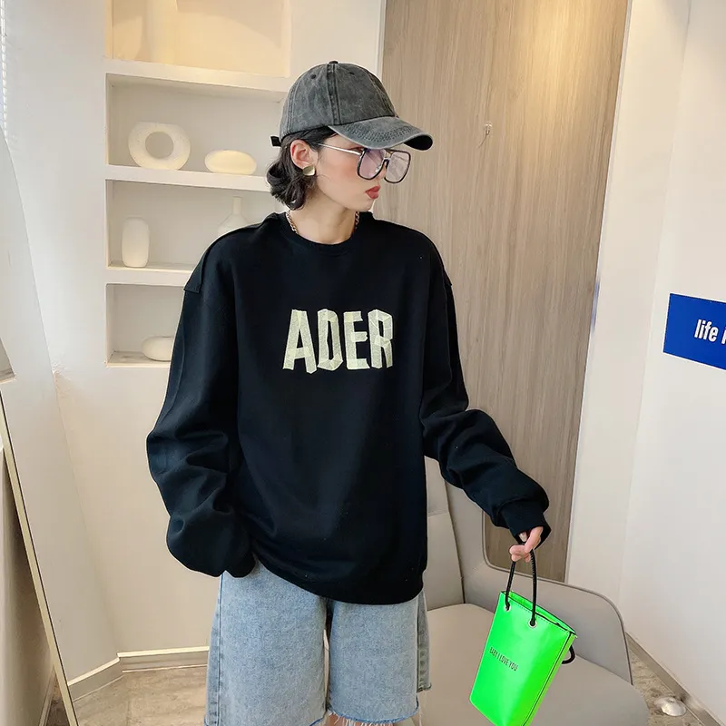 韩版潮牌字母卫衣个性长袖男女
