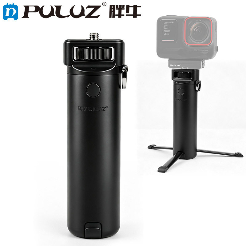 PULUZ胖牛适用DJI/Insta360/GoPro运动相机迷你电池手柄三脚架图片