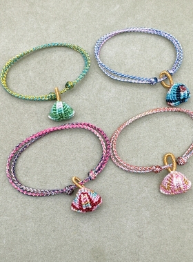 端午节五彩绳小粽子宝宝手绳成品