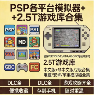 PSP游戏合集 ISO1000 2000 3000汉化中文版rom系安卓PC模拟器游戏