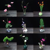 刺身摆盘装 饰花草菜品点缀冷菜酒店意境盘饰创意海鲜姿造寿司摆件