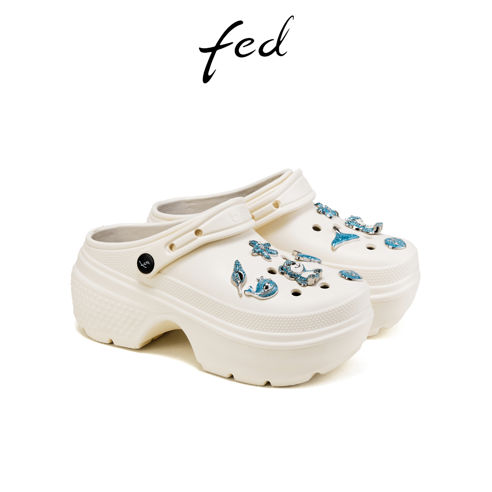【樱桃熊联名款】fed厚底洞洞鞋夏季新款女鞋凉拖女S0515-ZFA639